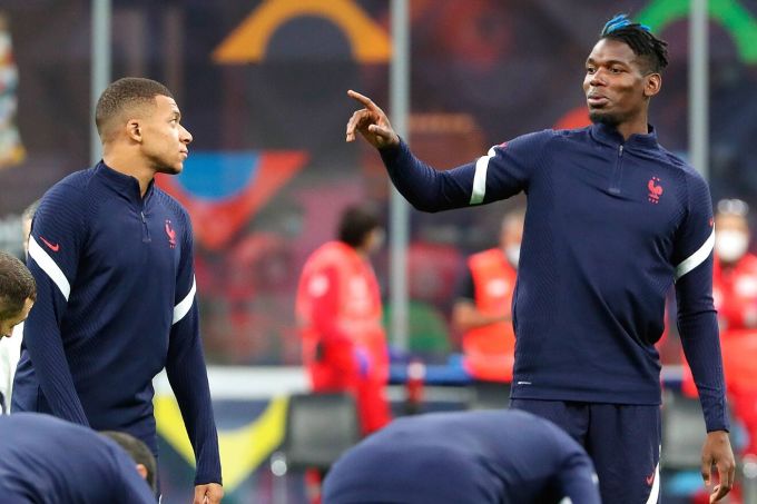 Mbappe và Pogba đều là trụ cột và là niềm hy vọng của đội tuyển Pháp trên hành trình bảo vệ danh hiệu vô địch World Cup tại Qatar vào cuối năm nay.  Ảnh: Marca