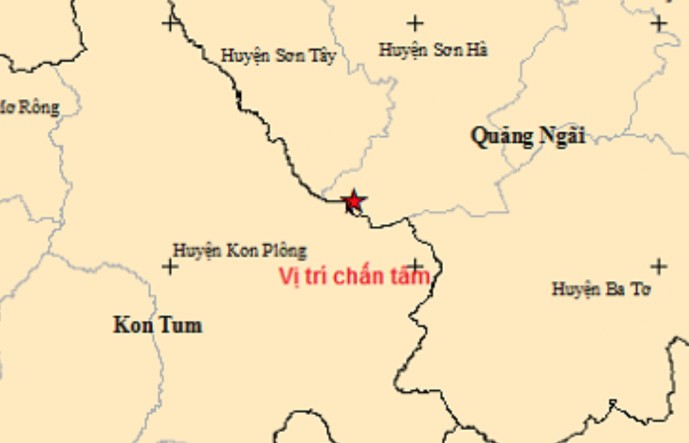 Huyện Sơn Hà - Quảng Ngãi: Vừa xảy ra trận động đất 2,5 độ richter